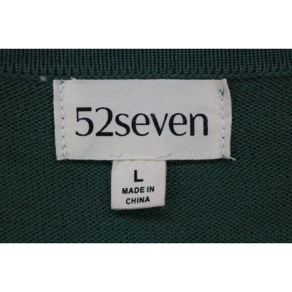 52Seven Long Sleeve Green Pullover Sweater-Size Large-Paisley Back - Picture 5 of 10